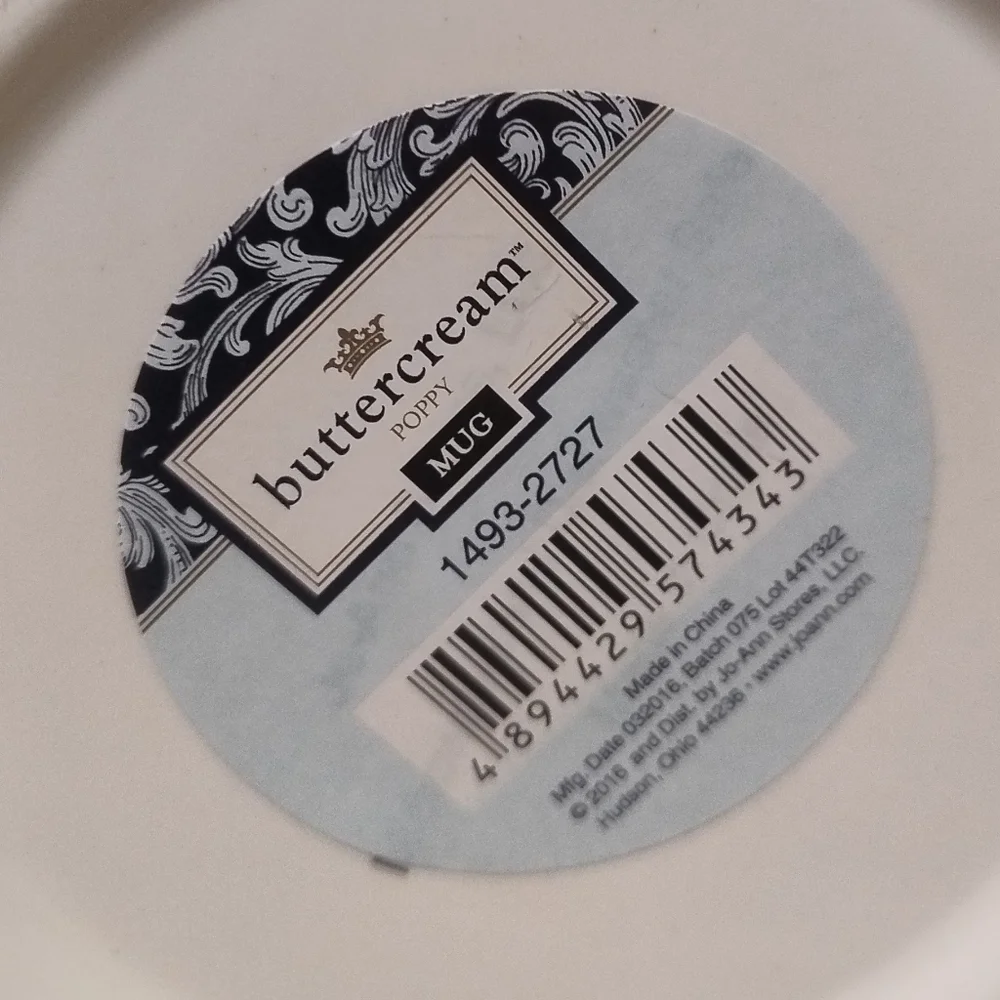 Buttercream " Seize the Day " Floral Mug - Picture 2 of 2